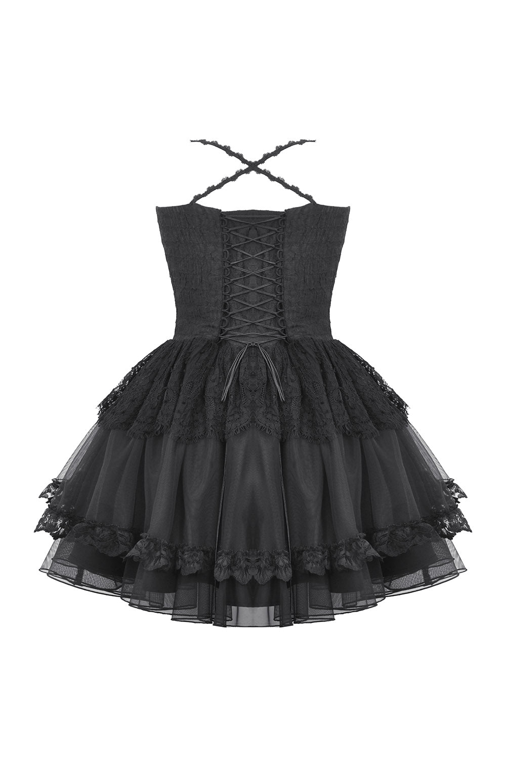 victorian goth short corset dress