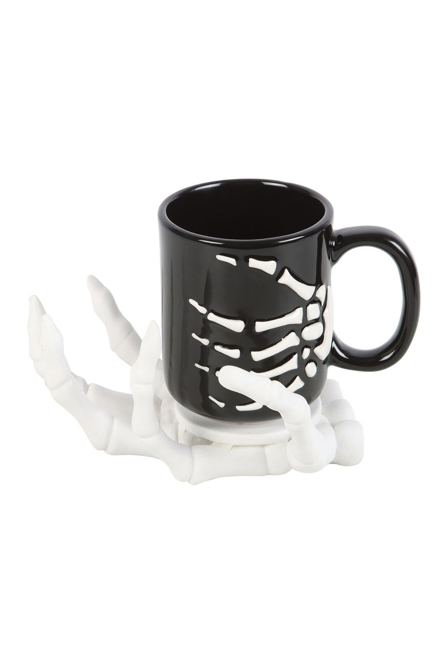 Gothic Halloween Skeleton Hand Coaster and Candle Holder