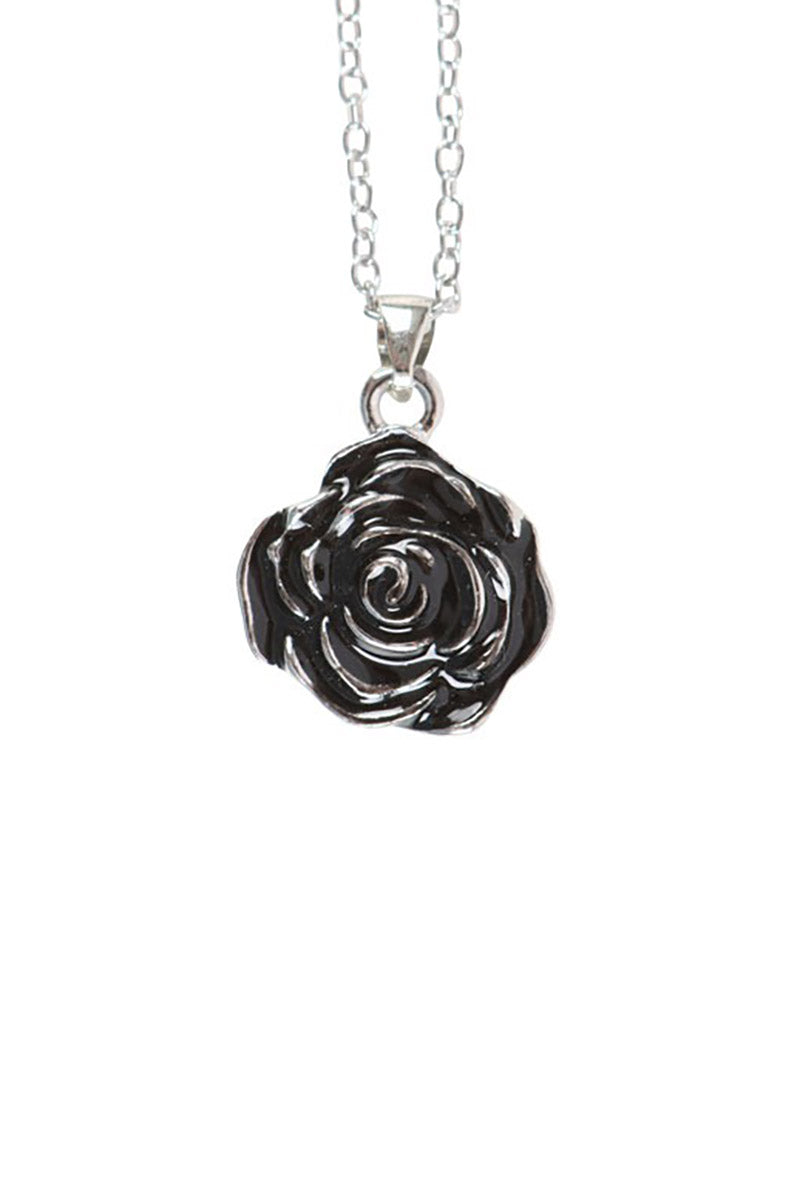 gothic rose necklace