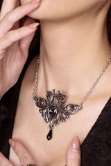gothic crystal ornate baroque necklace