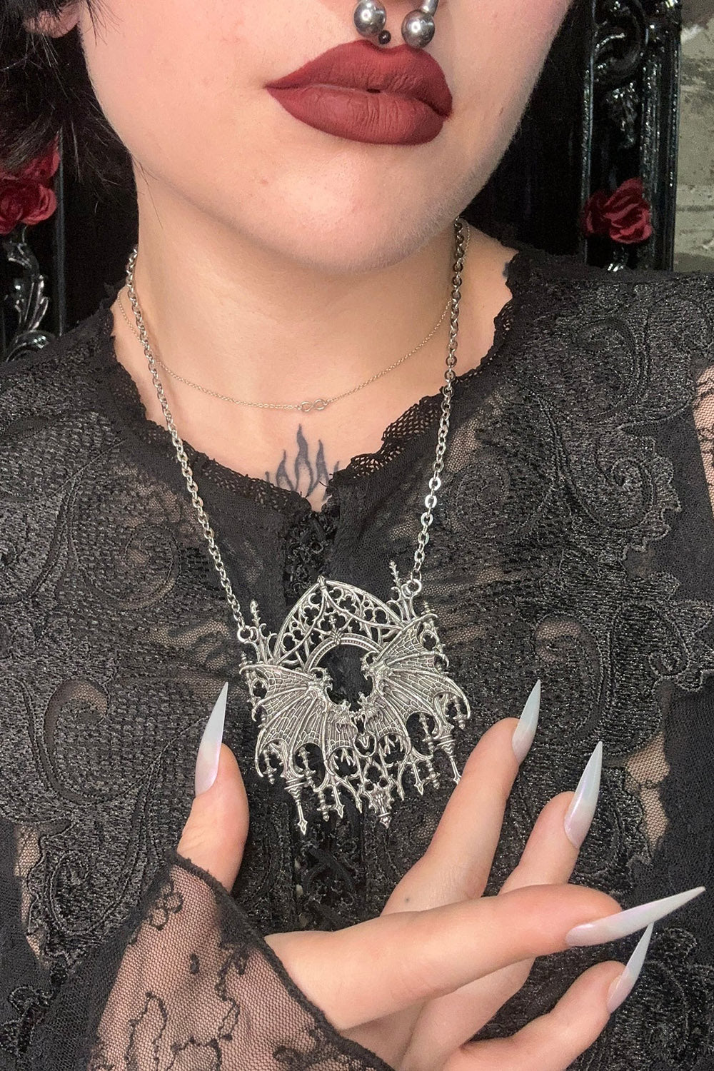 gothic cathedral necklace