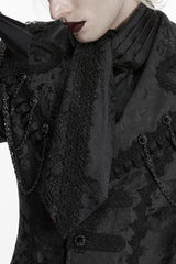 mens damask Victorian gothic necktie