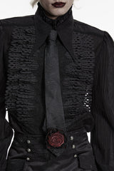 dark romantic mens damask necktie