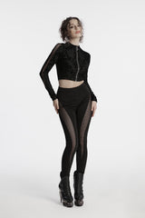 womens punk fishnet leggings