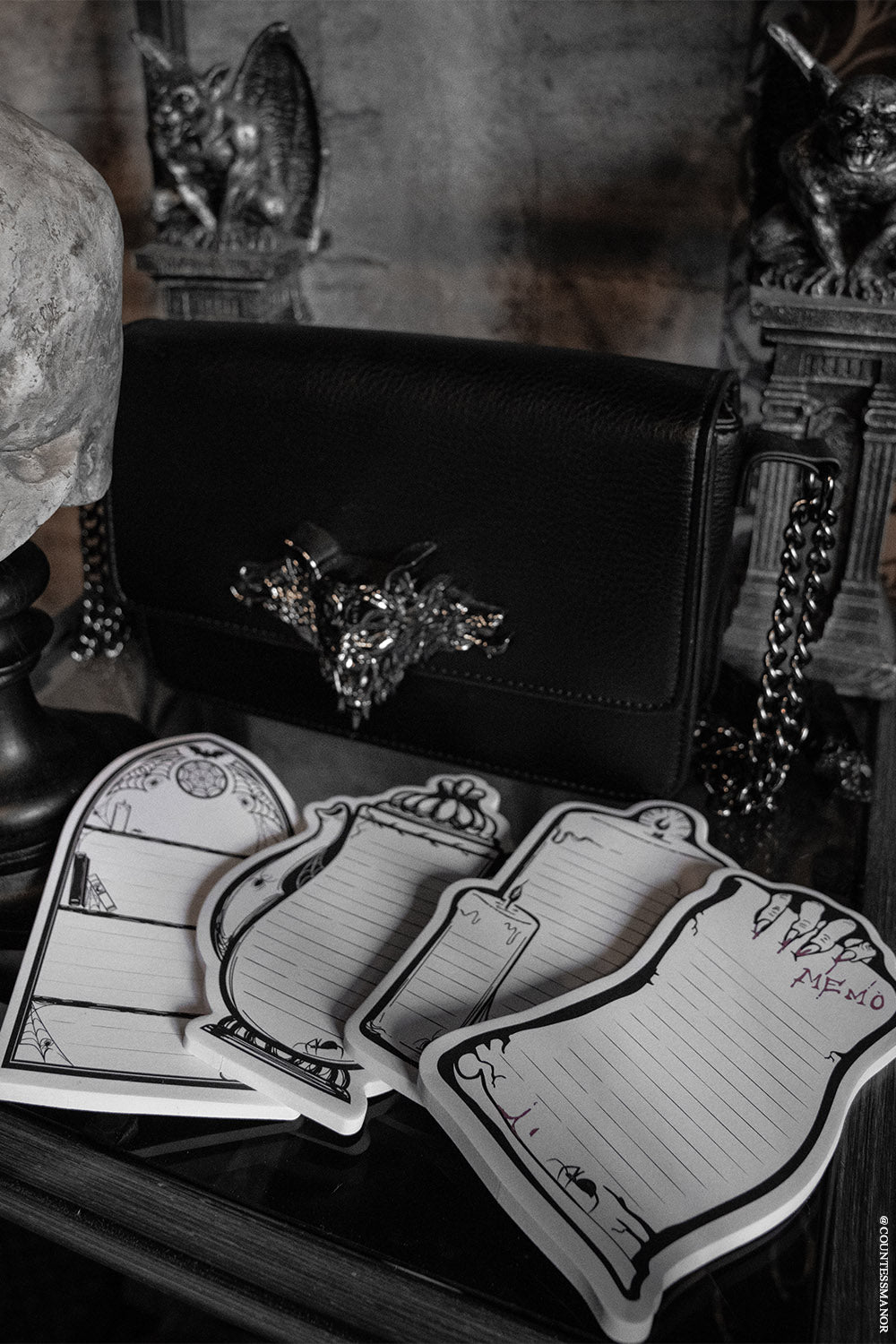 haunting gothic sticky note pads