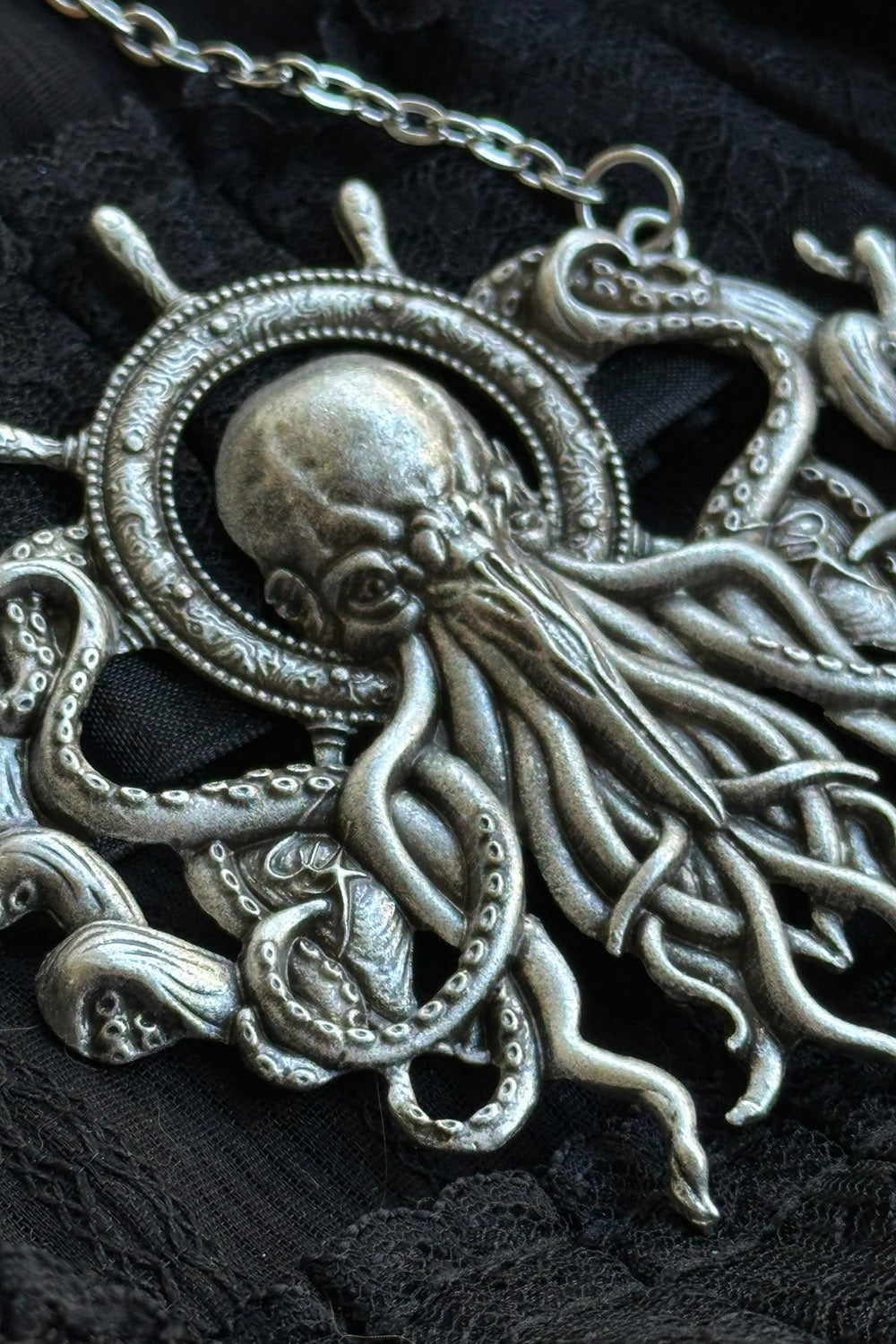 steampunk kraken necklace