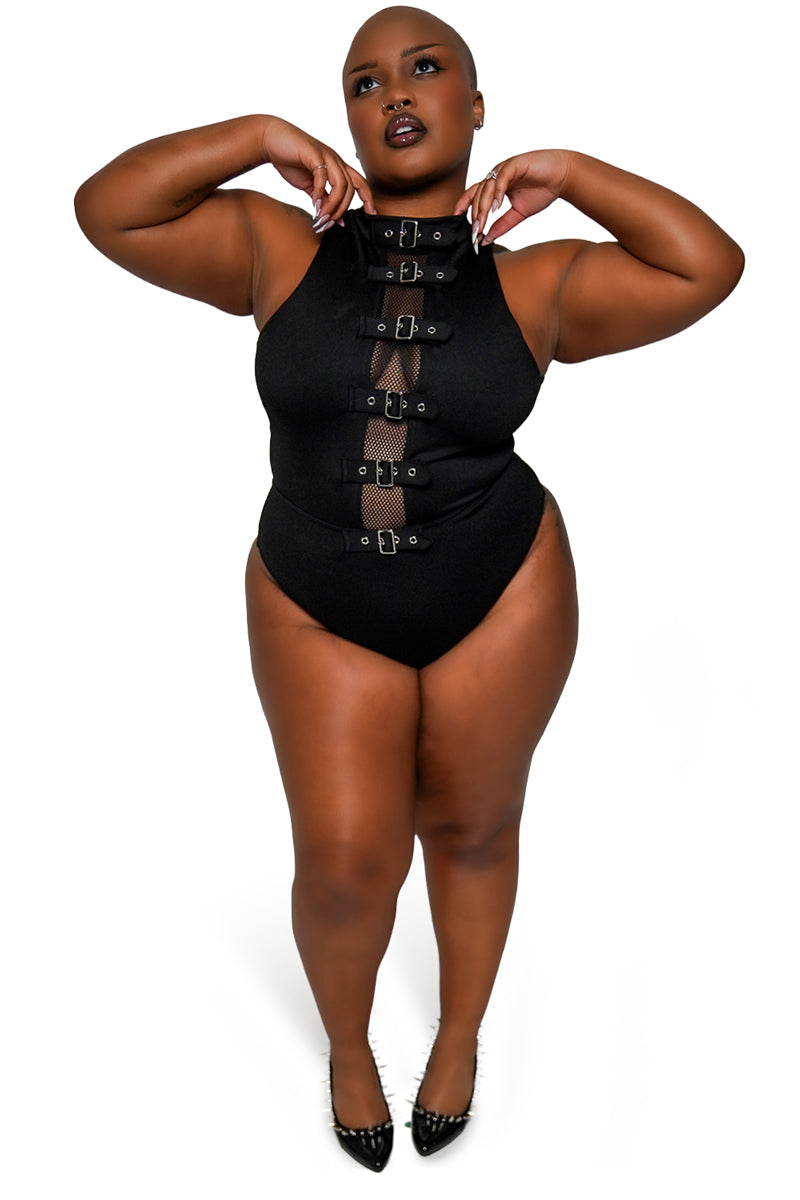 womens plus size sculpting and smoothing emo one piece swimsuit 