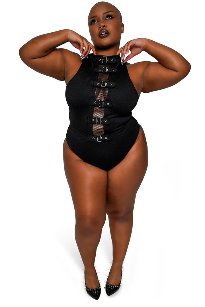 womens plus size sculpting and smoothing emo one piece swimsuit 