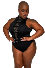 womens sculpting and smoothing emo one piece swimsuit 