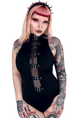 gothic fishnet one piece swimsuit 