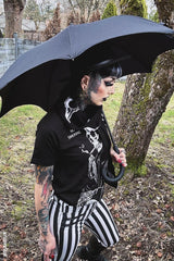 Regenschirm für den Trauerzug am Mittwoch [SCHWARZ]