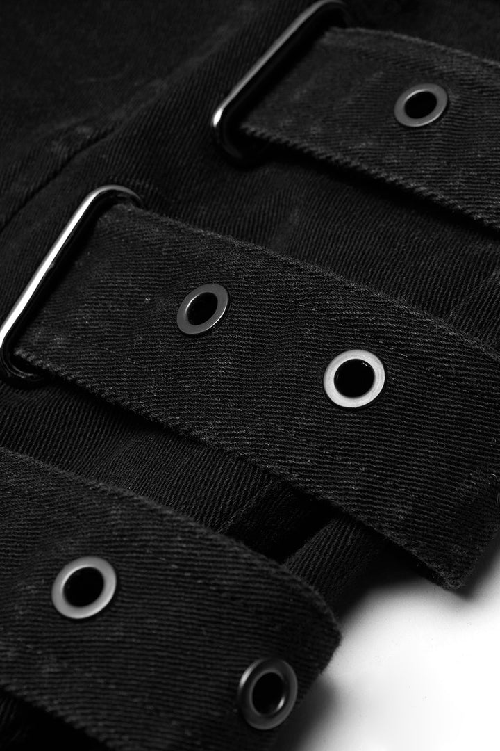 gothic pants with eyelets for men