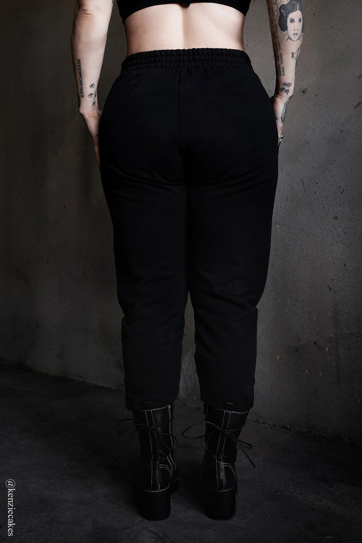 spooky cute mad hatter dark alice in wonderland pants