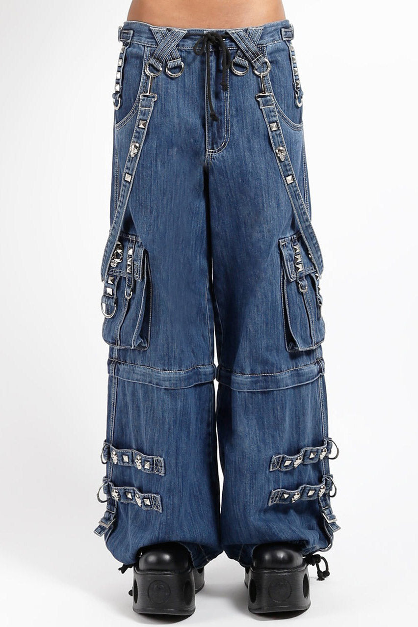 womens blue indie goth pants