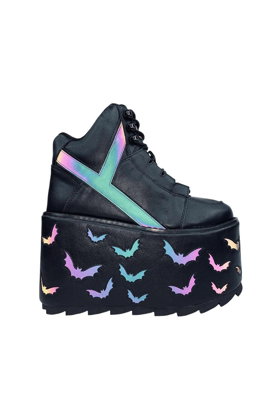 Qozmo Bat Platforms [BLACK/REFLECTIVE]