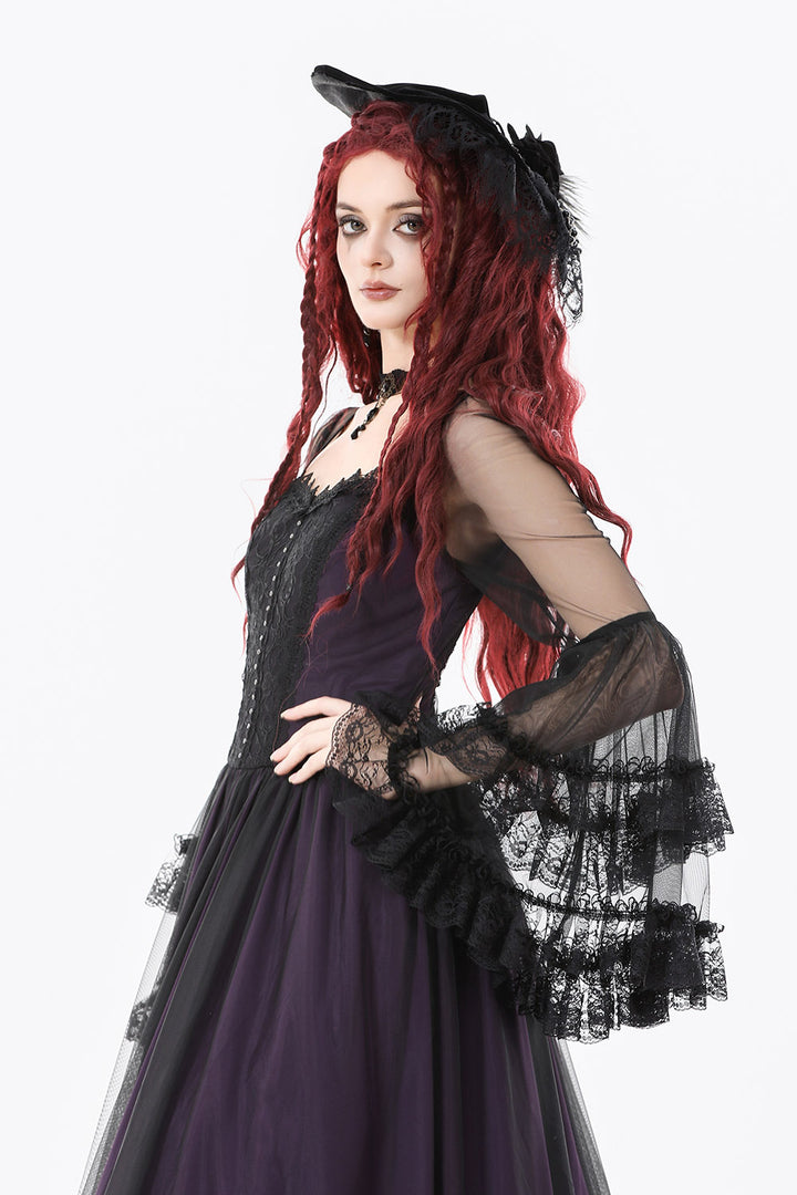 dark in love long lace dress
