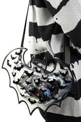 spooky bat-shaped purse