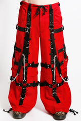 red mens cargo pants
