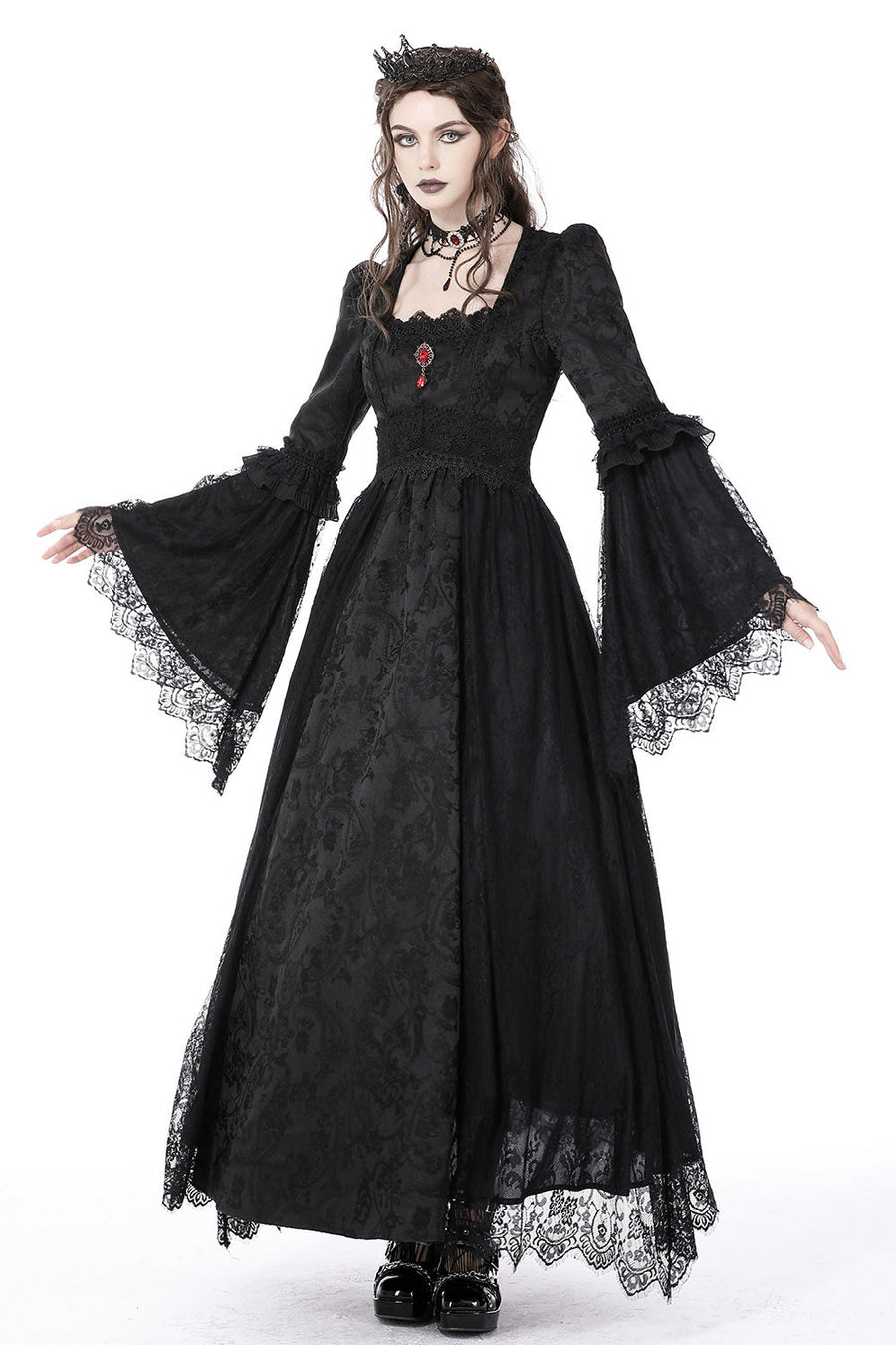 Victorian Gothic Princess Dress Gothic Renaissance Maxi Dress VampireFreaks Victorian Gothic Princess Dress Gothic Renaissance Maxi Dress VampireFreaks