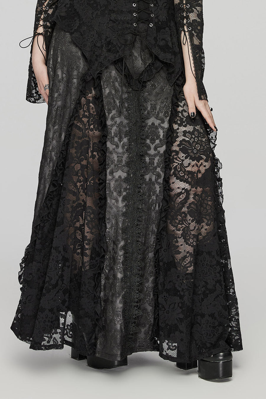 Gothic Renaissance Ruffled Skirt [Plus Size]