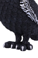 gothic black owl figurine 