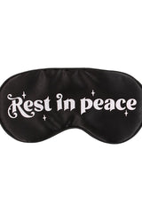 Gothic Rest In Peace Satin Eye Mask - mens sleepwear - VampireFreaks - Something Different