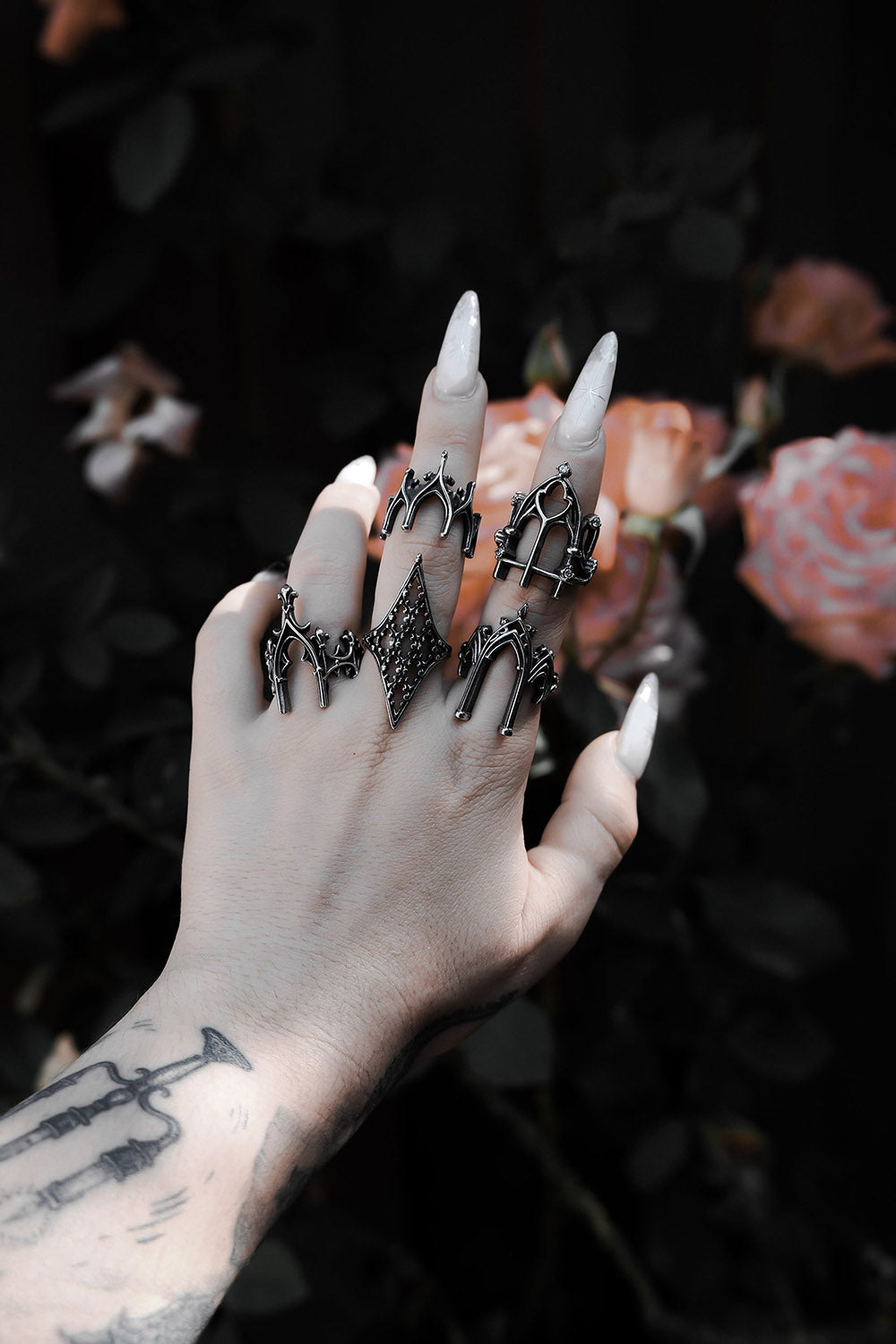 stainless steel vintage inspired rings by lively ghosts