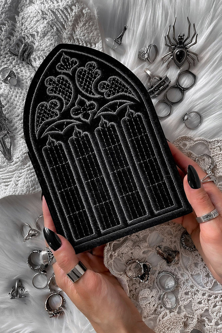 gothic cathedral jewelry storage box for necklaces and rings 