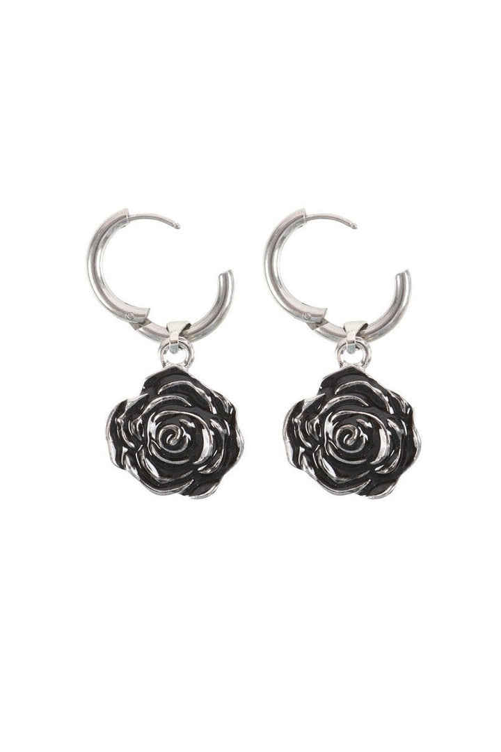 Gothic Rose Earrings - jewelry - VampireFreaks - Something Different