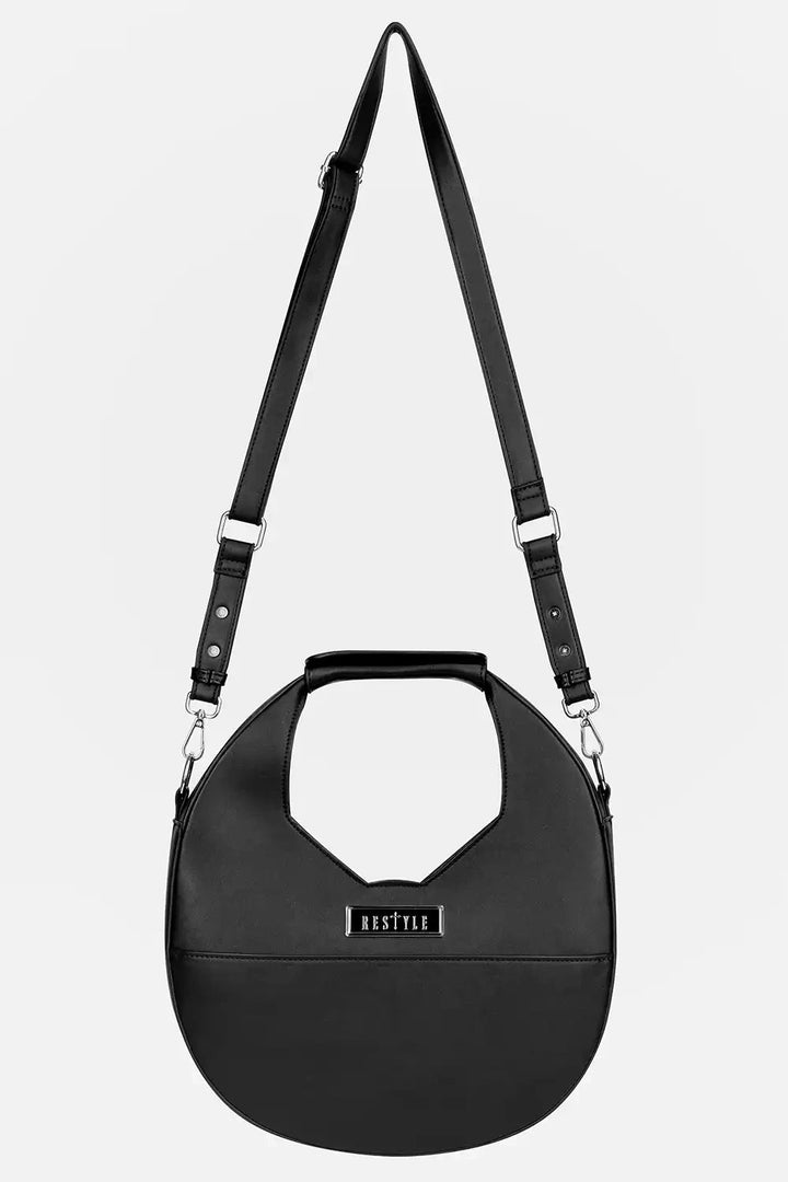 green crescent shoulder bag