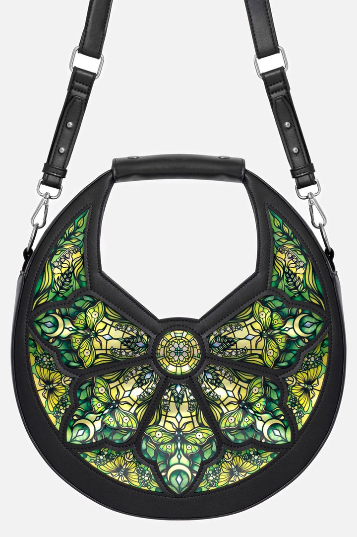 green crescent bag