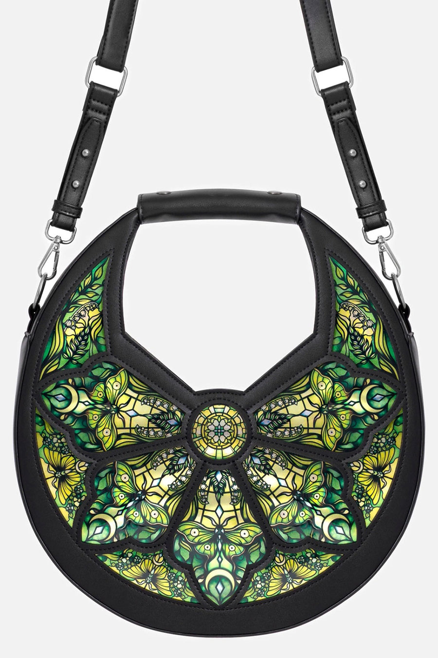 green crescent bag