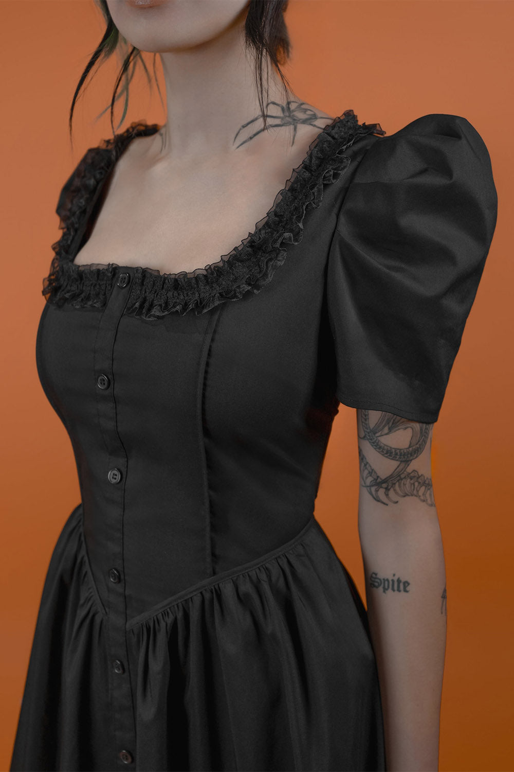 gothic witch salem maxi gown