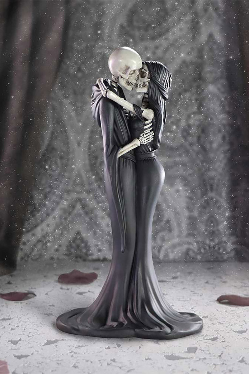 goth wedding cake topper sculpture