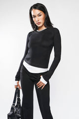 gothic womens layered shirt by NOCTEX