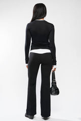 womens layered shirt with thumbholes