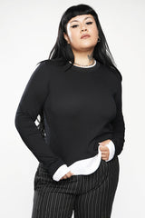 plus size womens layered shirt