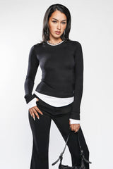 womens layered shirt