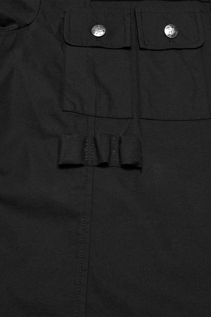 mens Gothic buttoned shit with pen holders 