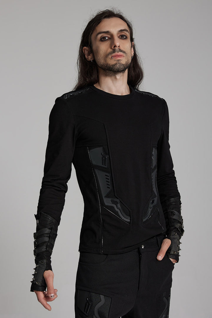 mens long sleeve cyberpunk shirt