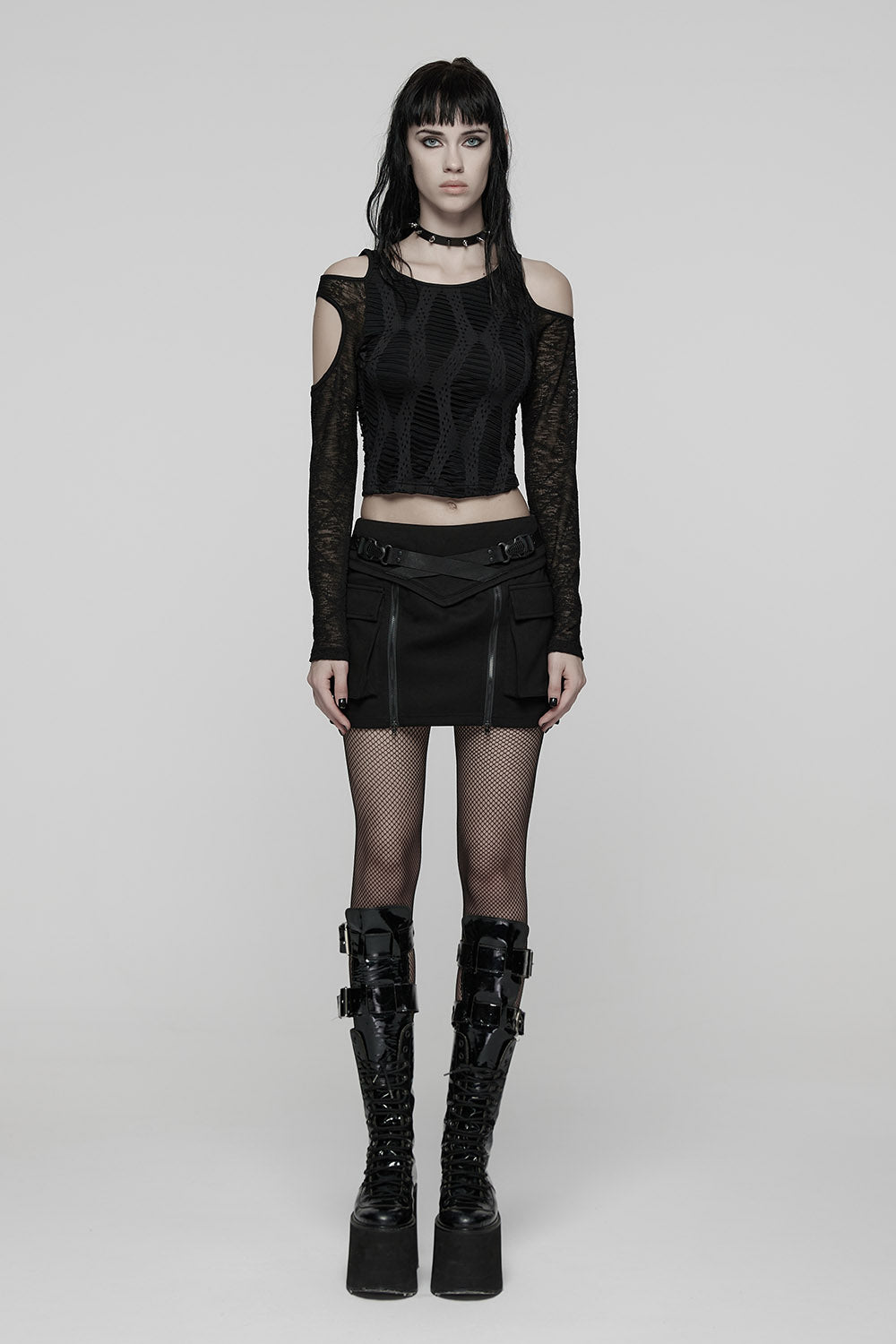 goth crop top