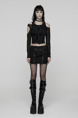 goth crop top