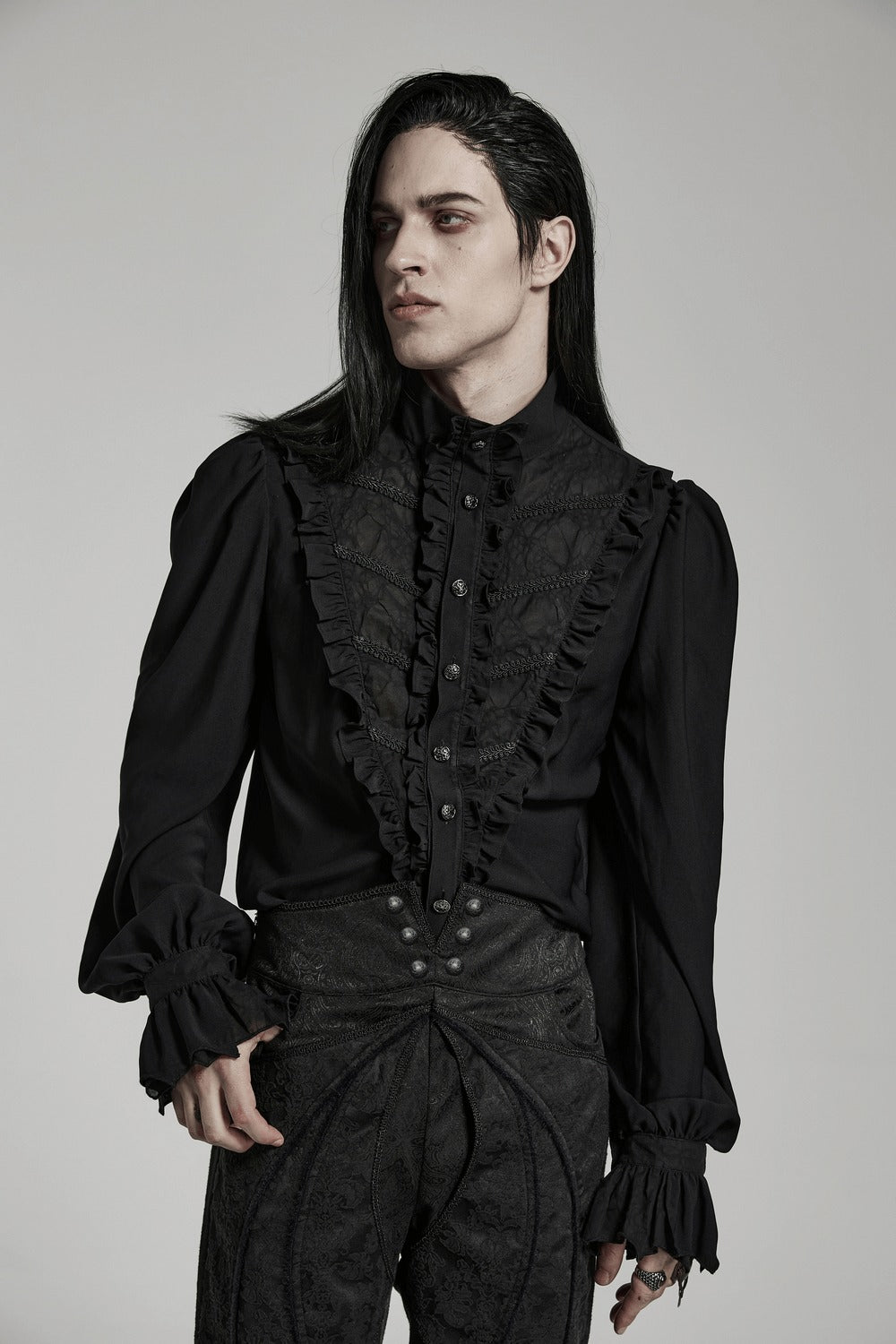 mens trad goth shirt