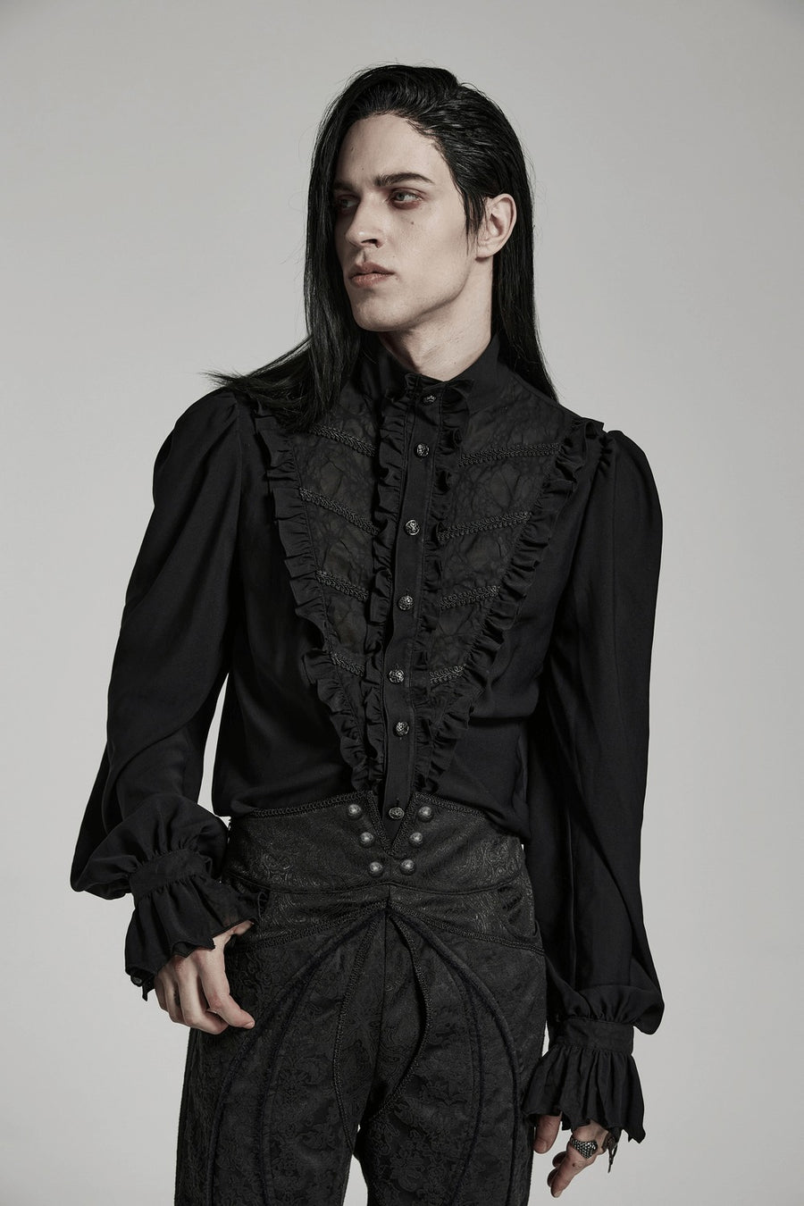 mens trad goth shirt