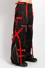 Tripp NYC X-Strap Zip Off Pants [BLACK/RED]