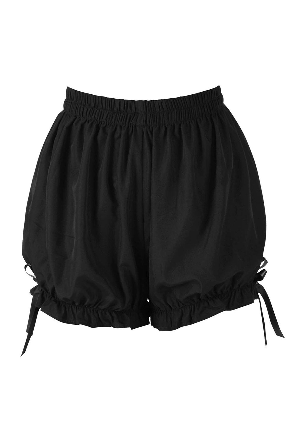 black cotton bloomer shorts