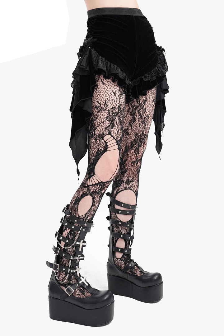 romantic goth ruffled bloomers