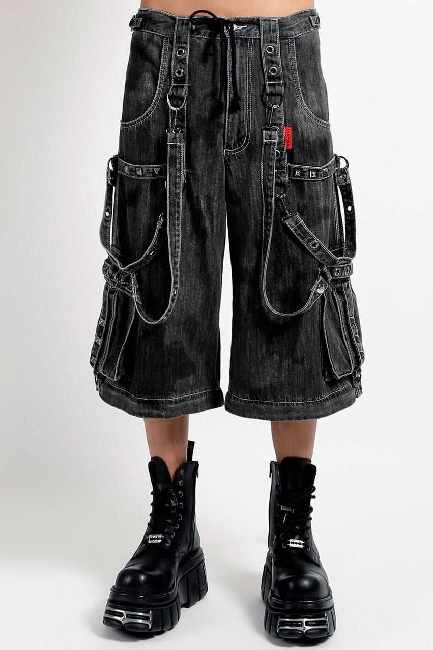 Tripp NYC X-Strap Pants [FOG WASH DENIM] – VampireFreaks
