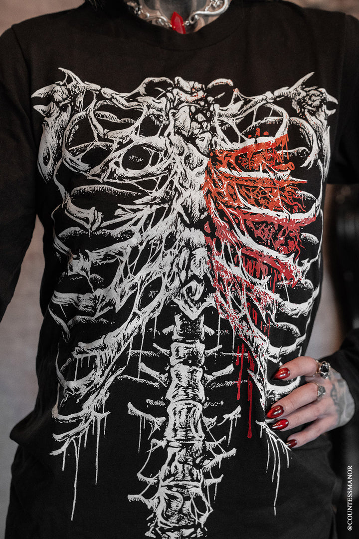 long sleeve mens skeleton shirt