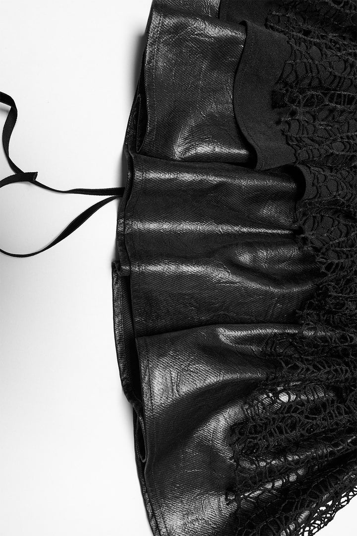 punk skater flared skirt